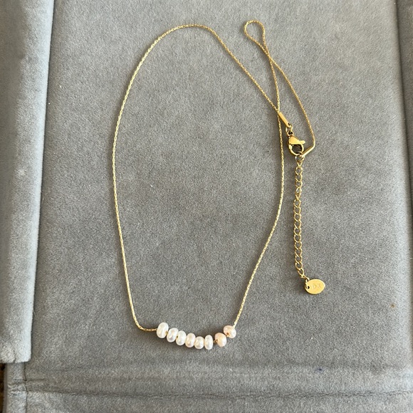 New Tarnish Free Natural Pearl Beads chain necklace - Picture 3 of 5